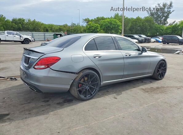 WDDWF4JB3GR151295 2016 MERCEDES-BENZ C Gray Задня права чверть