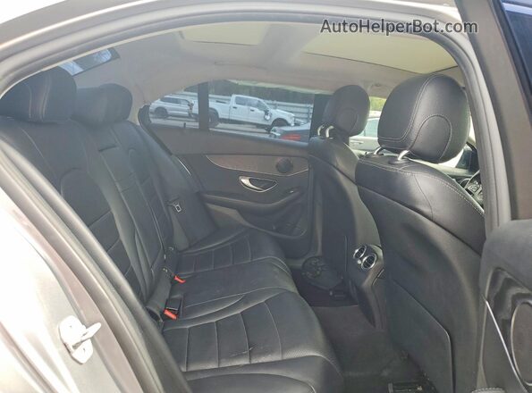 WDDWF4JB3GR151295 2016 MERCEDES-BENZ C Gray Вид задніх сидінь