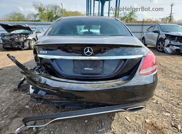 WDDWF4JB4JR377577 2018 MERCEDES-BENZ C Black Հետևի տեսք