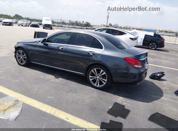 WDDWF4JB5GR134367 2016 MERCEDES-BENZ C-CLASS Gray Հետևի ձախ