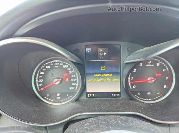 WDDWF4JB5JR323897 2018 MERCEDES-BENZ C Black Instrument cluster view