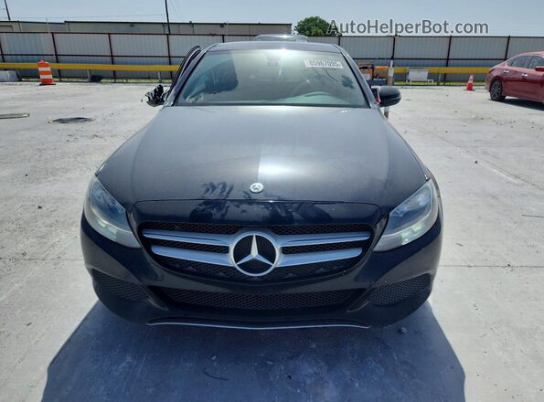 WDDWF4JB5JR323897 2018 MERCEDES-BENZ C Black Front view