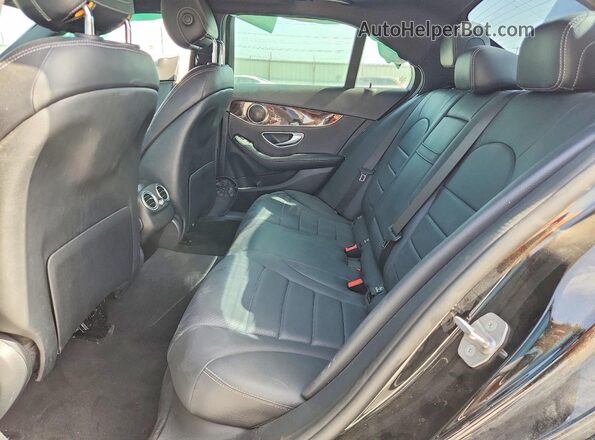 WDDWF4JB5JR323897 2018 MERCEDES-BENZ C Black Rear seats view