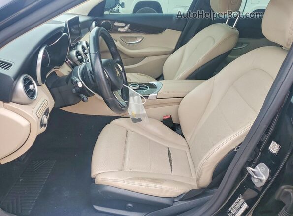 WDDWF4JB5JR391505 2018 MERCEDES-BENZ C Black წინა სალონის ხედი
