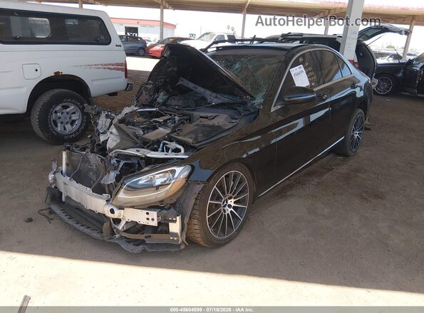 WDDWF4JB5JR410585 2018 MERCEDES-BENZ C-CLASS Черный Передняя левая четверть