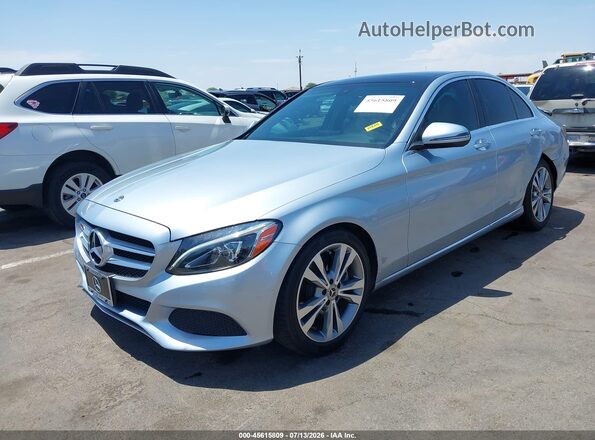 WDDWF4JB8JR400648 2018 MERCEDES-BENZ C-CLASS Light Blue Vista tres cuartos delantera izquierda