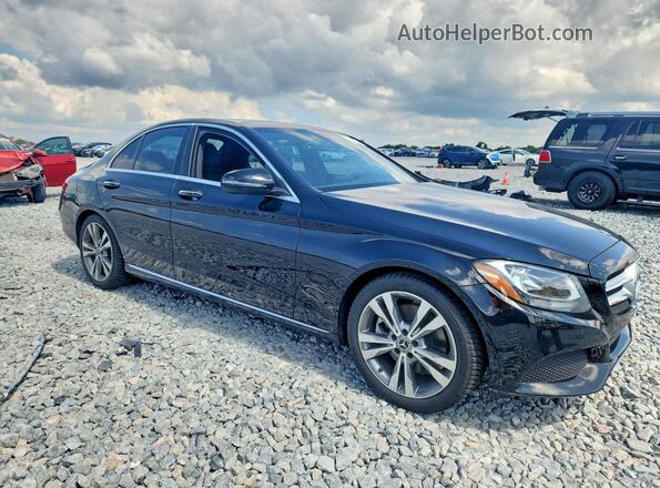 WDDWF4JBXJR348939 2018 MERCEDES-BENZ C Черный Передняя правая четверть