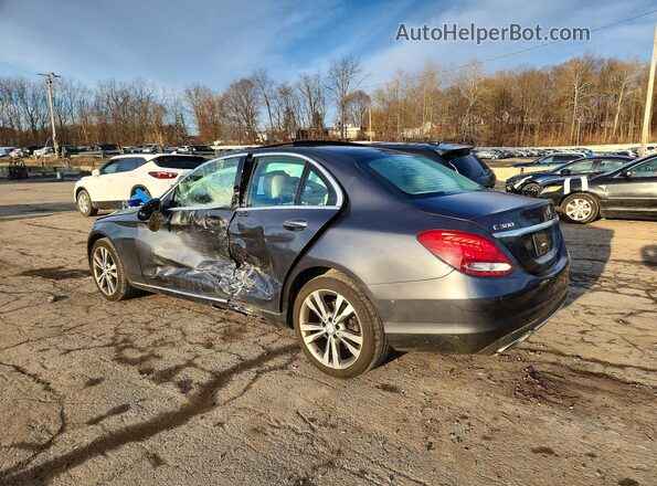 WDDWF4KB0GR164763 2016 MERCEDES-BENZ C Gray Trasero izquierdo