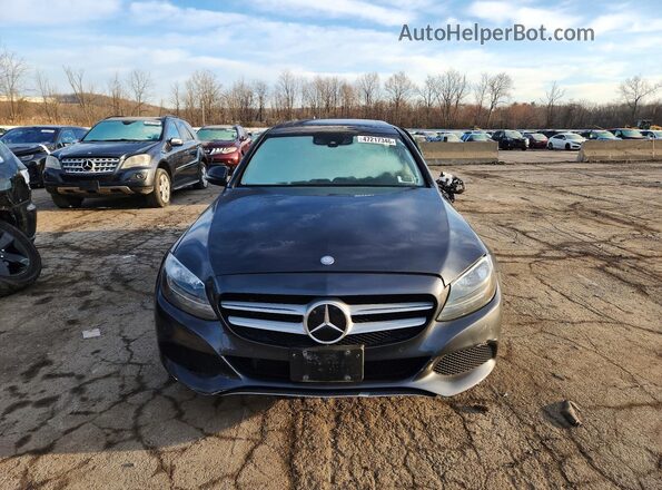 WDDWF4KB0GR164763 2016 MERCEDES-BENZ C Gray Vista frontal