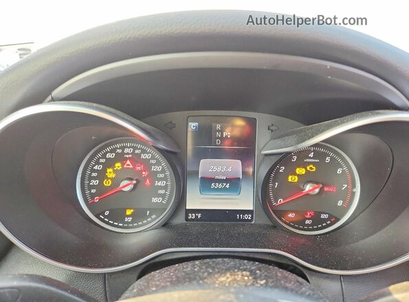 WDDWF4KB0GR164763 2016 MERCEDES-BENZ C Gray Vista del compartimento del motor