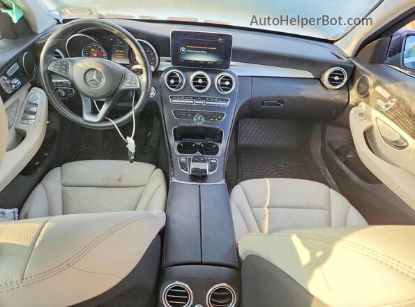WDDWF4KB0GR164763 2016 MERCEDES-BENZ C Gray Vista del salpicadero