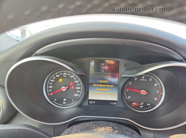 WDDWF4KB0GR164763 2016 MERCEDES-BENZ C Gray Vista del cuadro de instrumentos
