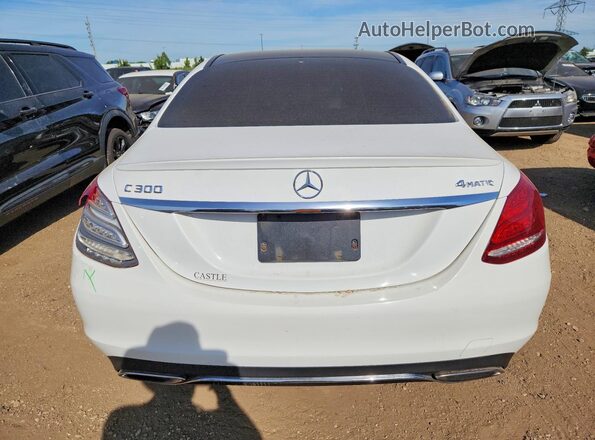 WDDWF4KB0GR179666 2016 MERCEDES-BENZ C White Widok z tyłu