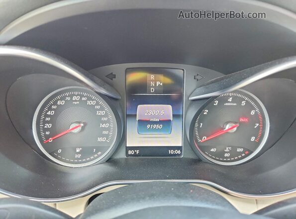 WDDWF4KB0GR179666 2016 MERCEDES-BENZ C White Widok zestawu wskaźników