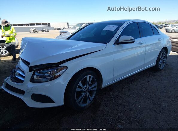 WDDWF4KB1JR392276 2018 MERCEDES-BENZ C-CLASS White Передня ліва чверть