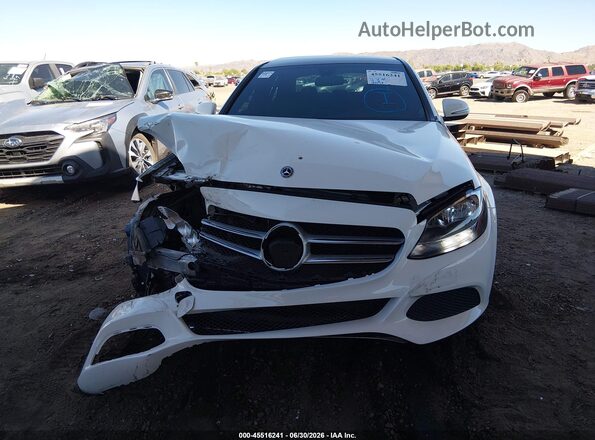 WDDWF4KB1JR392276 2018 MERCEDES-BENZ C-CLASS White Вид спереду
