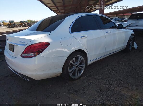 WDDWF4KB1JR392276 2018 MERCEDES-BENZ C-CLASS White Задня права чверть
