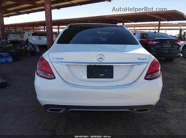 WDDWF4KB1JR392276 2018 MERCEDES-BENZ C-CLASS White 