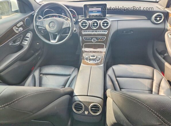 WDDWF4KB1JR409464 2018 MERCEDES-BENZ C White Вид панелі приладів
