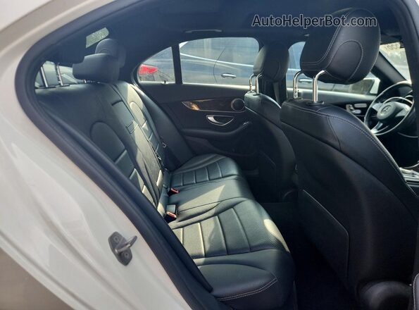 WDDWF4KB1JR409464 2018 MERCEDES-BENZ C White Вид задніх сидінь
