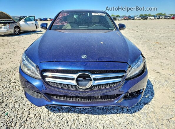 WDDWF4KB2JR413295 2018 MERCEDES-BENZ C Blue Vista frontal
