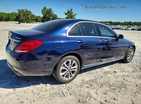 WDDWF4KB2JR413295 2018 MERCEDES-BENZ C Blue Trasero derecho