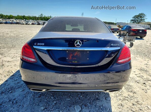 WDDWF4KB2JR413295 2018 MERCEDES-BENZ C Blue Vista trasera