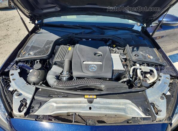 WDDWF4KB2JR413295 2018 MERCEDES-BENZ C Blue Vista interior trasera