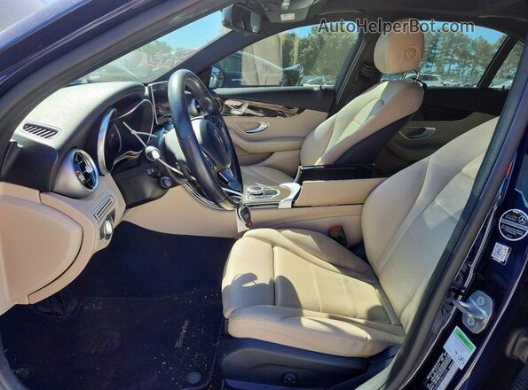 WDDWF4KB2JR413295 2018 MERCEDES-BENZ C Blue Vista interior delantera