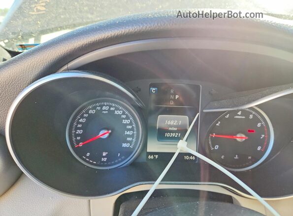 WDDWF4KB2JR413295 2018 MERCEDES-BENZ C Blue Vista del cuadro de instrumentos
