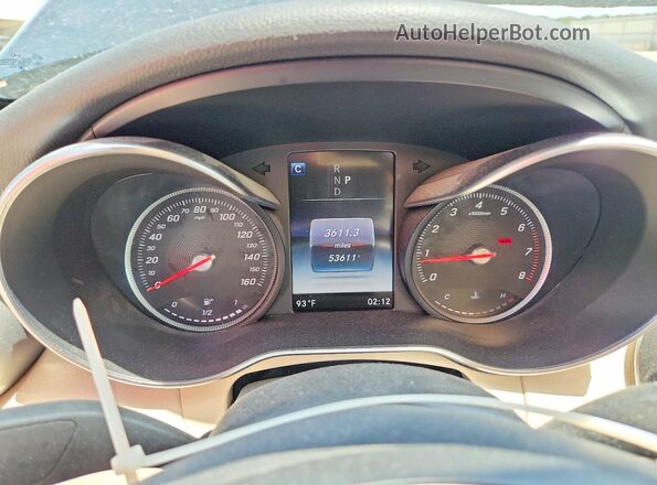 WDDWF4KB4JR321556 2018 MERCEDES-BENZ C Black Widok zestawu wskaźników