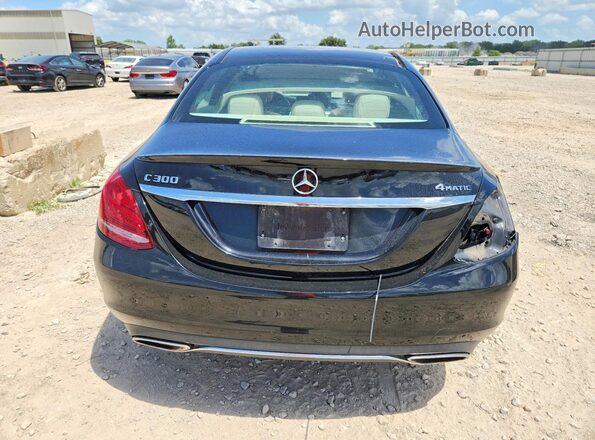 WDDWF4KB4JR321556 2018 MERCEDES-BENZ C Black Widok z tyłu