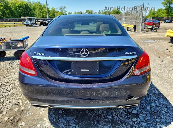WDDWF4KB5HR291431 2017 MERCEDES-BENZ C Blue Vista trasera