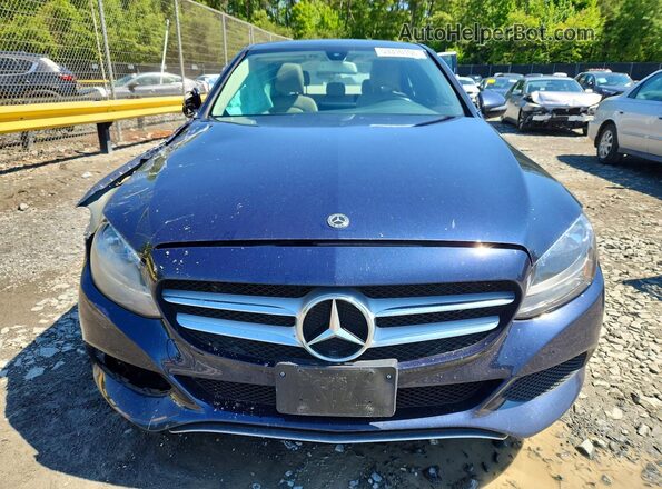 WDDWF4KB5HR291431 2017 MERCEDES-BENZ C Blue Vista frontal