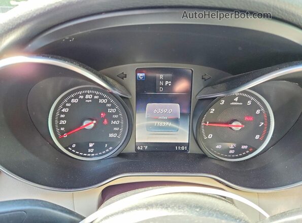 WDDWF4KB5HR291431 2017 MERCEDES-BENZ C Blue Vista del cuadro de instrumentos