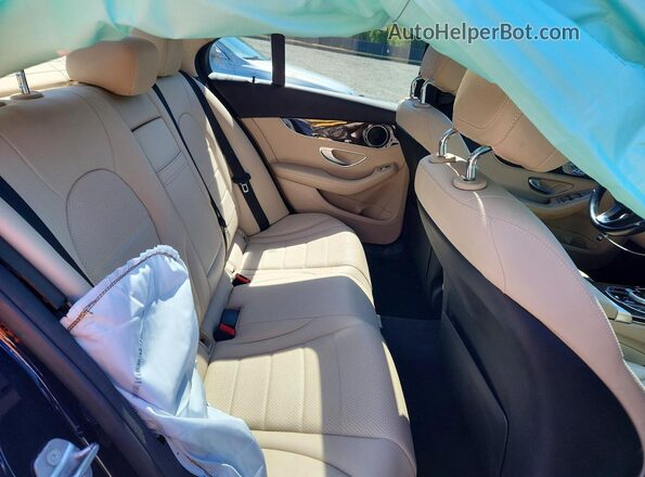 WDDWF4KB5HR291431 2017 MERCEDES-BENZ C Blue Vista de los asientos traseros