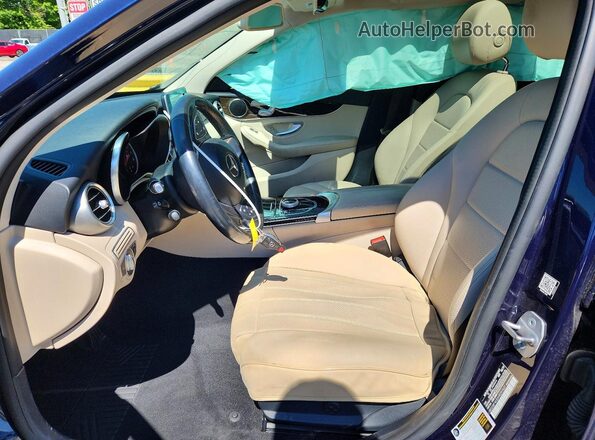 WDDWF4KB5HR291431 2017 MERCEDES-BENZ C Blue Vista interior delantera