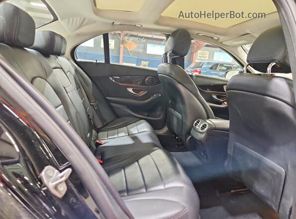 WDDWF4KB5JR315569 2018 MERCEDES-BENZ C Black Widok tylnych siedzeń