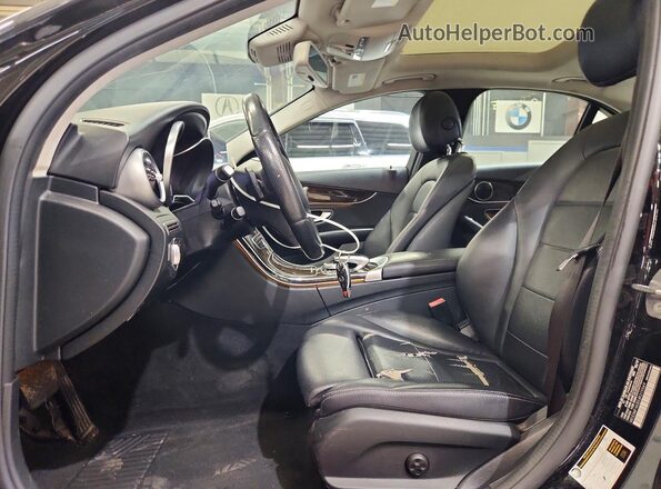WDDWF4KB5JR315569 2018 MERCEDES-BENZ C Black Widok wnętrza z przodu