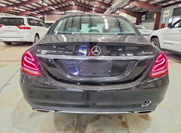 WDDWF4KB5JR315569 2018 MERCEDES-BENZ C Black Widok z tyłu