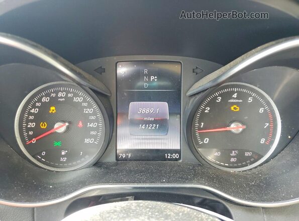 WDDWF4KB6HR215698 2017 MERCEDES-BENZ C Black ხელსაწყოთა პანელის ხედი