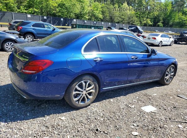 WDDWF4KB6HR243727 2017 MERCEDES-BENZ C Blue Հետևի աջ