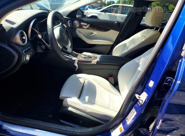 WDDWF4KB6HR243727 2017 MERCEDES-BENZ C Blue Սալոնի դիմացի տեսք