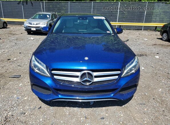 WDDWF4KB6HR243727 2017 MERCEDES-BENZ C Blue Դիմացի տեսք