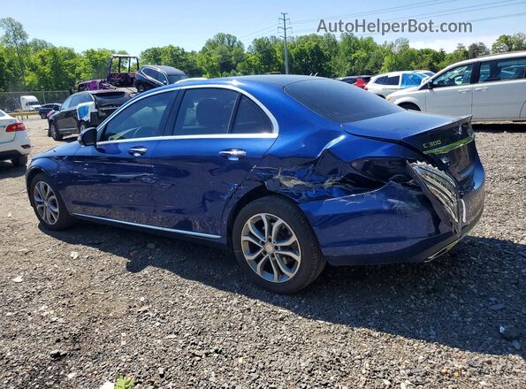 WDDWF4KB6HR243727 2017 MERCEDES-BENZ C Blue Հետևի ձախ