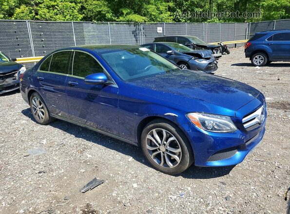 WDDWF4KB6HR243727 2017 MERCEDES-BENZ C Blue Առջևի աջ