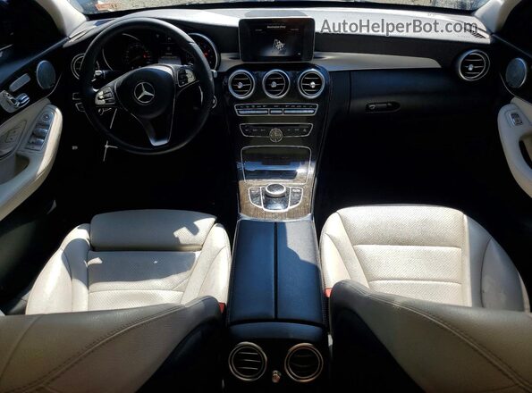 WDDWF4KB6HR243727 2017 MERCEDES-BENZ C Blue Առջևի վահանակի տեսք