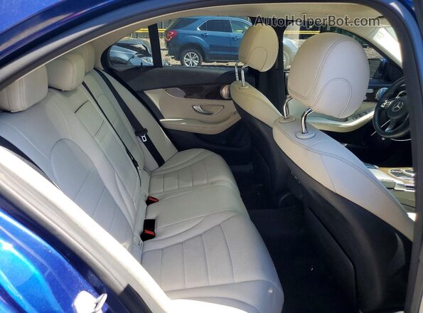 WDDWF4KB6HR243727 2017 MERCEDES-BENZ C Blue Հետևի նստատեղերի տեսք