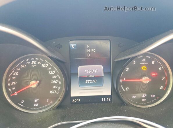 WDDWF4KB6HR243727 2017 MERCEDES-BENZ C Blue Սարքավորումների վահանակի տեսք