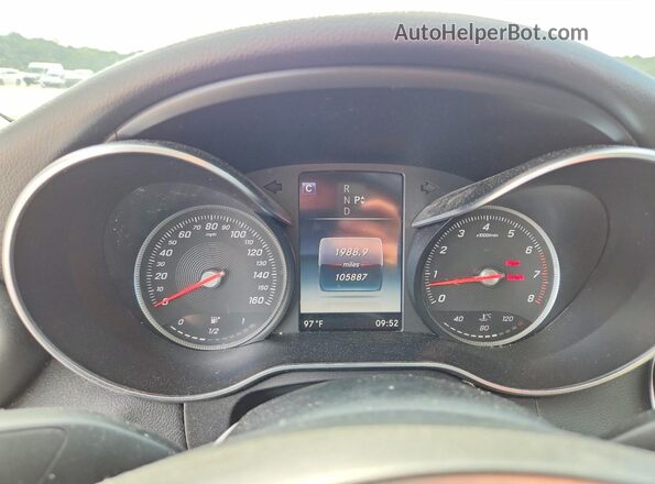 WDDWF4KB6HR297738 2017 MERCEDES-BENZ C Черный Вид щитка приборов